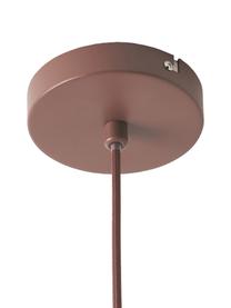Lampa wisząca z siateczki Beau, Stelaż: metal malowany proszkowo, Brudny różowy, Ø 40 x W 40 cm