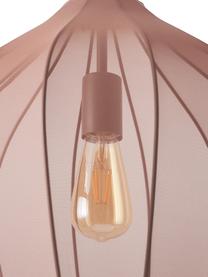 Lampa wisząca z siateczki Beau, Stelaż: metal malowany proszkowo, Brudny różowy, Ø 40 x W 40 cm