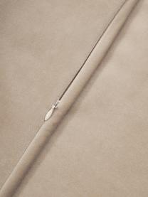 Kussenhoes Adelaide van fluweel/linnen in beige, Beige, B 45 x L 45 cm