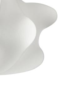 Plafón en look seda Arwa, Pantalla: plástico con aspecto de s, Anclaje: metal con pintura en polv, Blanco, Ø 52 x Al 31 cm