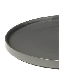 Plat de service gris foncé mat/brillant Pilar, Ø 32 cm, Céramique, Gris foncé, Ø 32 cm