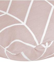 Poszewka na poduszkę z bawełny Mirja, 2 szt., Brudny różowy, kremowobiały, S 40 x D 80 cm