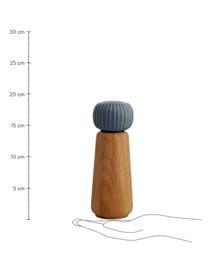 Molinillo de especias Hammerhøi, Estructura: madera de roble aceitada, Gris azulado, madera de roble, Ø 7 x Al 19 cm