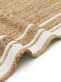 Tapis de couloir en jute tissé main Clover, 100 % jute

Certifié Oeko-Tex Standard 100, classe 1, Brun, blanc, larg. 80 x long. 250 cm