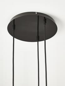 Suspension cluster en verre miroir Amora, Couleur chrome, noir, Ø 15 x haut. 150 cm