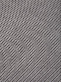 Corduroy sledestoel Kink, Bekleding: corduroy (88% nylon, 12% , Frame: verchroomd metaal, Corduroy lichtgrijs, chroomkleurig, B 48 x D 48 cm