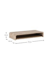 Bureau mural en bois Woodie, MDF (panneau en fibres de bois à densité moyenne), Bois, larg. 70 x prof. 30 cm