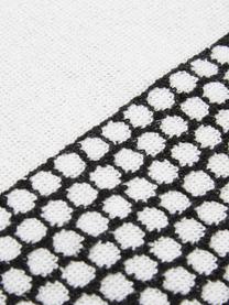 Toalla punteada Grid, diferentes tamaños, Negro, blanco crudo, Toalla manos, An 50 x L 100 cm, 2 uds.