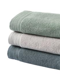 Handtuch Premium aus Bio-Baumwolle in verschiedenen Größen, 100 % Bio-Baumwolle, GOTS-zertifiziert (von GCL International, GCL-300517)
 Schwere Qualität, 600 g/m², Salbeigrün, Handtuch, B 50 x L 100 cm