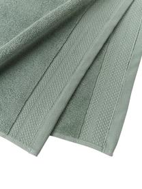 Handtuch Premium aus Bio-Baumwolle in verschiedenen Größen, 100 % Bio-Baumwolle, GOTS-zertifiziert (von GCL International, GCL-300517)
 Schwere Qualität, 600 g/m², Salbeigrün, Handtuch, B 50 x L 100 cm