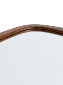 Houten wandspiegel May in donkerbruin, Lijst: hout, Donker hout,bruin, B 37 x H 75 cm