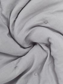 Copriletto trapuntato grigio chiaro Wida, 100% poliestere, Grigio chiaro, Larg. 260 x Lung. 260 cm (per letti da 200 x 200)