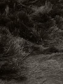 Tapis shaggy gris foncé longs poils Jimmy, Gris foncé, larg. 80 x long. 150 cm (taille XS)