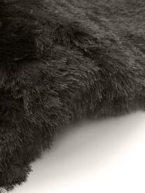 Tapis shaggy gris foncé longs poils Jimmy, Gris foncé, larg. 80 x long. 150 cm (taille XS)