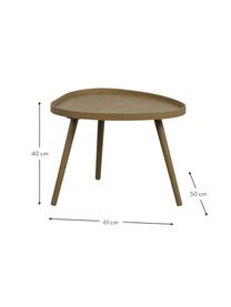 Stolik pomocniczy z drewna Mae, Blat: płyta pilśniowa (MDF) pow, Nogi: drewno sosnowe powlekane, Drewno naturalne, S 61 x W 40 cm