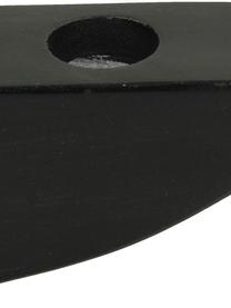 Świecznik z marmuru Mar, Marmur, Czarny marmur, S 17 x W 4 cm