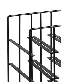 Stojak na wino na 9 butelek Pilare, Metal malowany proszkowo, Czarny, S 28 x W 38 cm