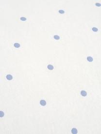 Dwustronna pościel z flaneli Betty, Jasny niebieski, biały, w kropki, 155 x 220 cm + 1 poduszka 80 x 80 cm