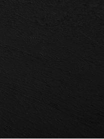 Schwarzes Sideboard Luca mit Türen aus Massivholz, Korpus: Massives Mangoholz, gebür, Gestell: Metall, pulverbeschichtet, Schwarz, 160 x 70 cm
