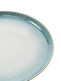 Plytký tanier Havana, 4 ks, Kamenina, glazúrovaná, Odtiene modrej, Ø 28 x V 3 cm
