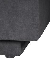 Boxspringbett Livia mit Stauraumfunktion, Matratze: 5-Zonen-Taschenfederkern, Füße: Kunststoff, Webstoff Dunkelgrau, B 140 x L 200 cm, Härtegrad 2
