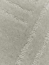 Wollen vloerkleed Mason in lichtgrijs, handgetuft, Bovenzijde: 100% wol, Onderzijde: 100% katoen Bij wollen vl, Lichtgrijs, B 160 x L 230 cm (maat M)