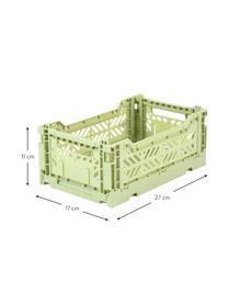 Kleine Klappbox Melon, Kunststoff, Melongrün, B 27 x H 11 cm