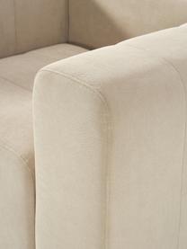 Poltrona Lena, Rivestimento: tessuto (88% poliestere, , Struttura: legno di pino, legno lami, Gambe: plastica, Tessuto beige, Larg. 134 x Prof. 106 cm