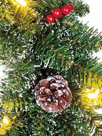 Künstlicher LED-Weihnachtskranz Creston, Kunststoff, Grün, Ø 35 cm