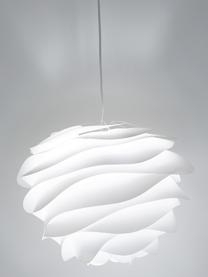 Lámpara de techo Carmina, set para montar, Pantalla: polipropileno, Cable: cubierto en tela, Anclaje: plástico, Blanco, Ø 48 x Al 36 cm