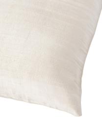 Funda de cojín de seda Aryane, Parte delantera: 100% seda, Parte trasera: 100% algodón, Beige, An 45 x L 45 cm
