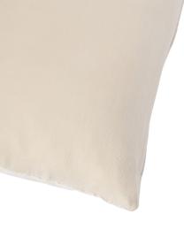 Funda de cojín de seda Aryane, Parte delantera: 100% seda, Parte trasera: 100% algodón, Beige, An 45 x L 45 cm
