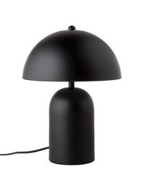 Lampada piccola da tavolo retrò Walter, Paralume: metallo, Nero opaco, Ø 25 x Alt. 34 cm