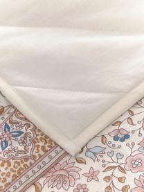 Gewatteerde sprei Lilou met paisley patroon in oudroze, Bekleding: 100% katoen, Oudroze, beige, blauw, B 180 x L 250 cm (voor bedden tot 140 x 200)