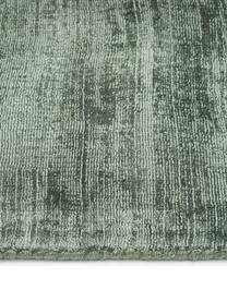 Handgewebter Viskoseteppich Jane, Flor: 100 % Viskose, Grün, B 200 x L 300 cm (Größe L)
