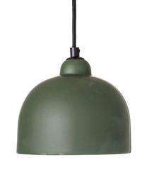 Kleine hanglamp Stina van keramiek, Lampenkap: keramiek, Baldakijn: gecoat metaal, Groen, Ø 18  x H 16 cm