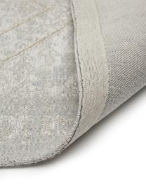 Handgewebter Chenilleläufer Magalie im Vintage Style, 95% Baumwoll-Chenille, 5% Polyester, Beige, B 80 x L 250 cm