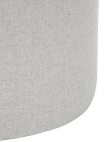 Pouf in tessuto grigio chiaro Daisy, Rivestimento: 100% poliestere Il rivest, Struttura: compensato, Tessuto grigio, Ø 38 x Alt. 45 cm