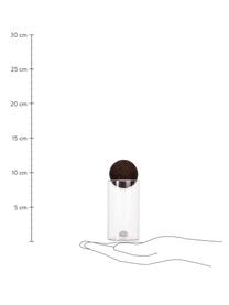 Mundgeblasene Salz- und Pfefferstreuer Nature mit Korkdeckel, 2-er Set, Behälter: Glas, Verschluss: Kork, Transparent,Dunkelbraun, Ø 5 x H 12 cm