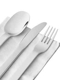 Cubertería de acero inoxidable pulido Kimana, 4 comensales (16 pzas.), Plateado, Set de diferentes tamaños