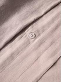 Biancheria da letto in lino rosa cipria Nature, Mezzo lino
(52% lino, 48% cotone)

Densità dei fili 108 TC, qualità standard

Il mezzo lino ha un'sensazione naturale e un naturale aspetto sgualcito, che viene esaltato dall'effetto stonewash. Assorbe fino al 35% di umidità, si asciuga molto rapidamente e ha un effetto piacevolmente rinfrescante nelle notti d'estate. L'elevata resistenza allo strappo rende il mezzo lino resistente all'abrasione e all'usura, Rosa cipria, 200 x 200 cm + 2 federe 80 x 80 cm