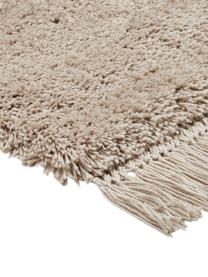 Puszysty dywan z długim włosiem z frędzlami Dreamy, Kremowy, S 160 x D 230 cm (Rozmiar M)