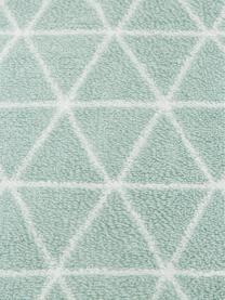 Wende-Handtuch Elina mit grafischem Muster in verschiedenen Größen, 100% Baumwolle, mittelschwere Qualität 550 g/m², Mintgrün, Cremeweiß, Gästehandtuch, B 30 x L 50 cm, 2 Stück
