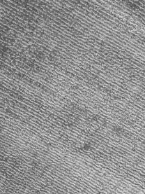 Alfombra corredor artesanal de viscosa Jane, Parte superior: 100% viscosa, Reverso: 100% algodón, Gris, An 80 x L 200 cm