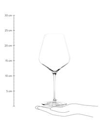 Kristall-Rotweingläser Starlight, 6 Stück, Kristallglas, Transparent, Ø 9 x H 23 cm, 510 ml