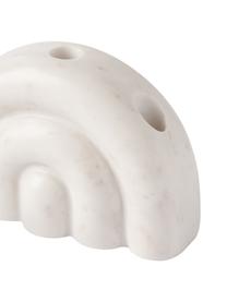 Bougeoir en marbre Malie, Marbre, Blanc, marbré, larg. 20 x haut. 13 cm
