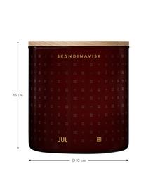 Świeca zapachowa z dwoma knotami Jul (cynamon, goździki, imbir, miód, grzane wino), Cynamon, goździki, imbir, Ø 10 x W 11 cm