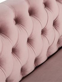 Sametová pohovka Chesterfield Chiara (2místná), Růžová, Š 170 cm, H 72 cm