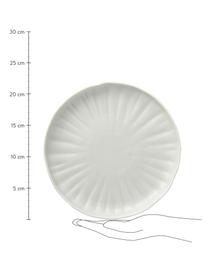 Assiettes à dessert en porcelaine mate Sali, 4 pièces, Porcelaine, Gris clair, Ø 22 x haut. 3 cm