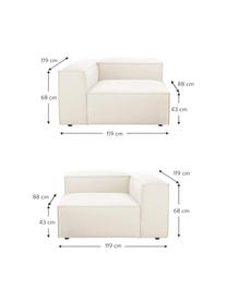 Sofá modular Lennon (3 plazas), Tapizado: 100% poliéster Alta resis, Estructura: madera de pino maciza, ma, Patas: plástico, Tejido beige, An 242 x F 121 cm